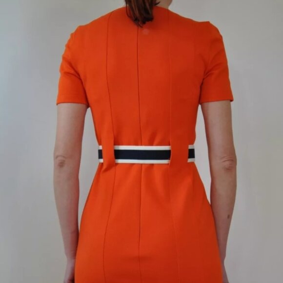 Akris Punto Bold Orange Midi Dress - Picture 8 of 15